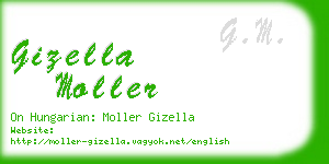 gizella moller business card